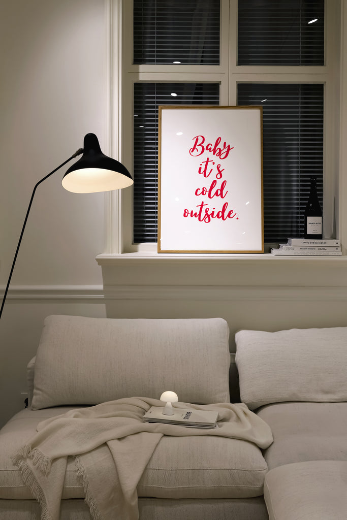 Baby it's cold Christmas Poster 