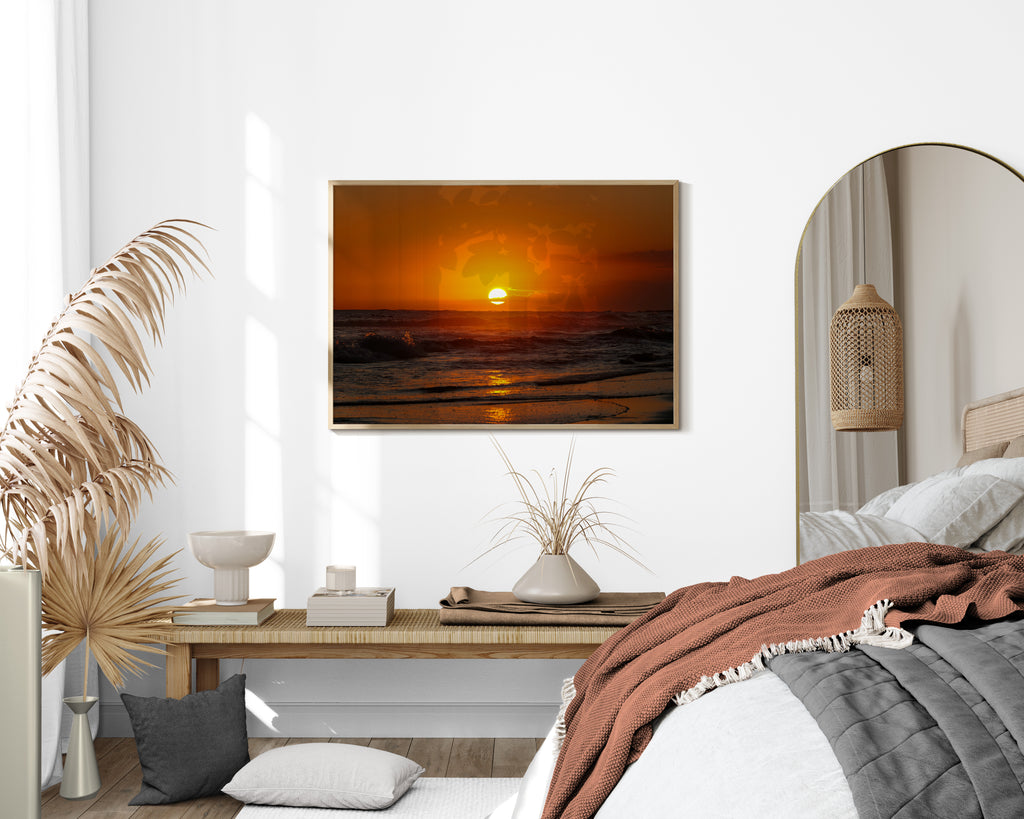 Beach Sunset Wall Poster