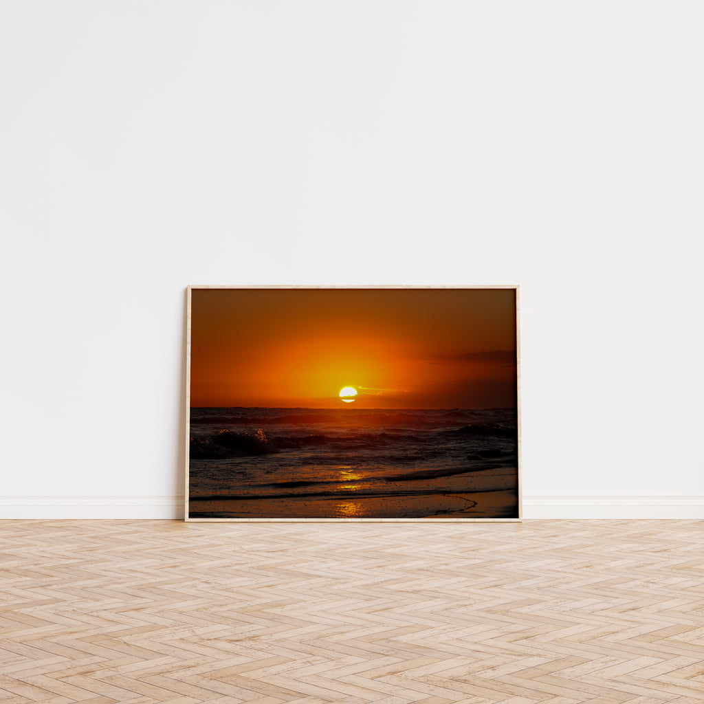 Beach Sunset Wall Poster