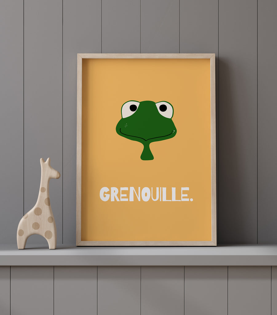 Frog Illustration Poster | Animal Illustration Poster | studio5prints