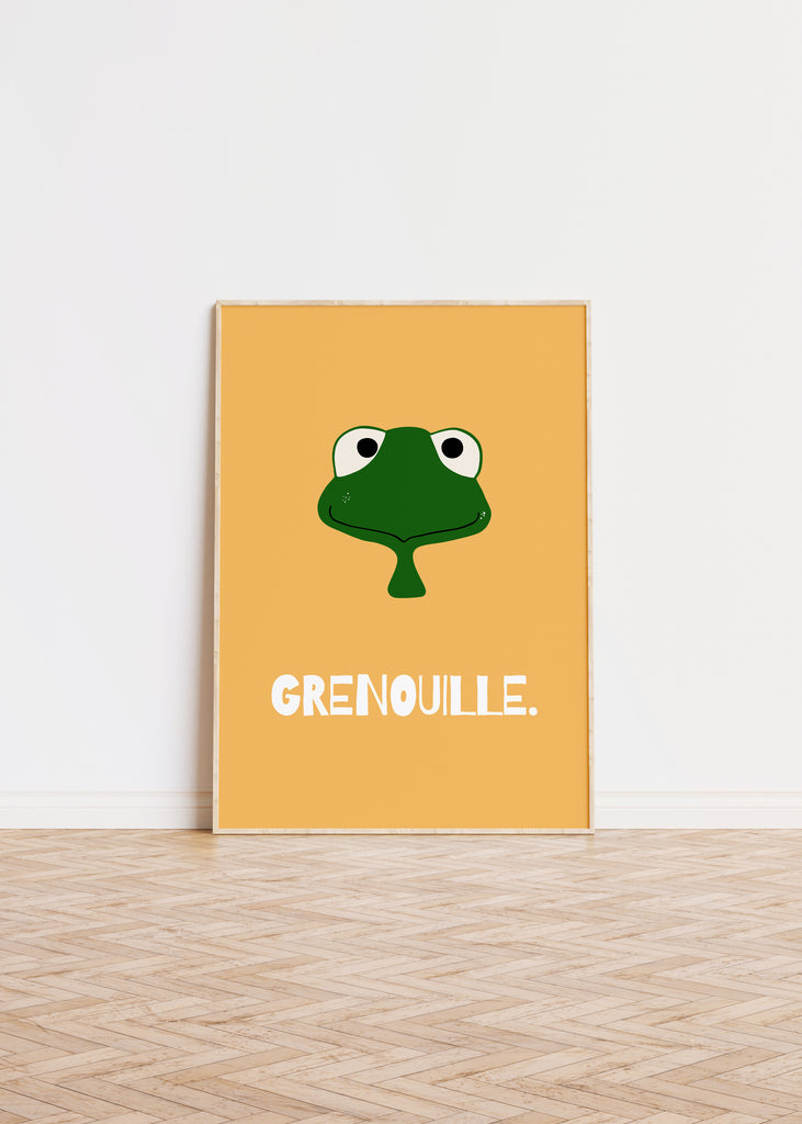 Frog Illustration Poster | Animal Illustration Poster | studio5prints