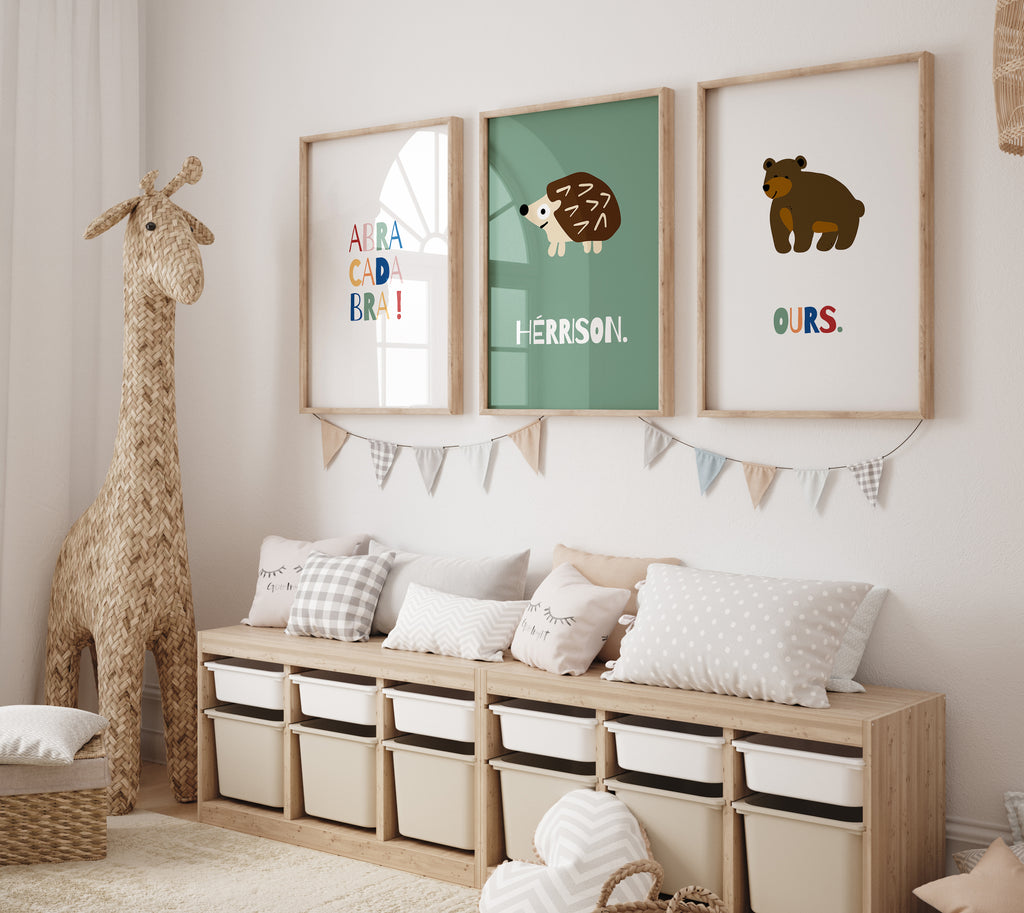 Animal Illustration Prints | Kids' Room Decor | studio5prints