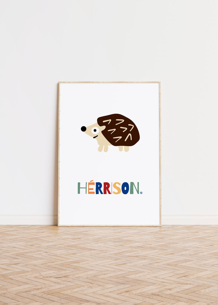 Hedgehog Wall Art | Hedgehog Wall Prints | studio5prints