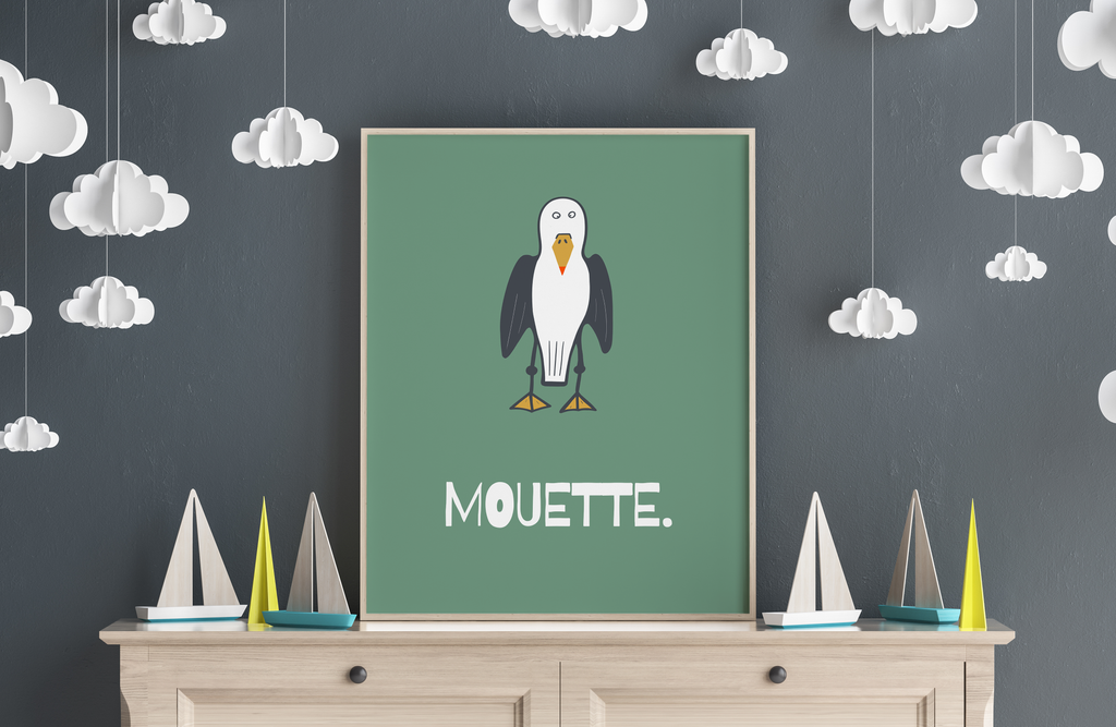 Mouette Green Poster 