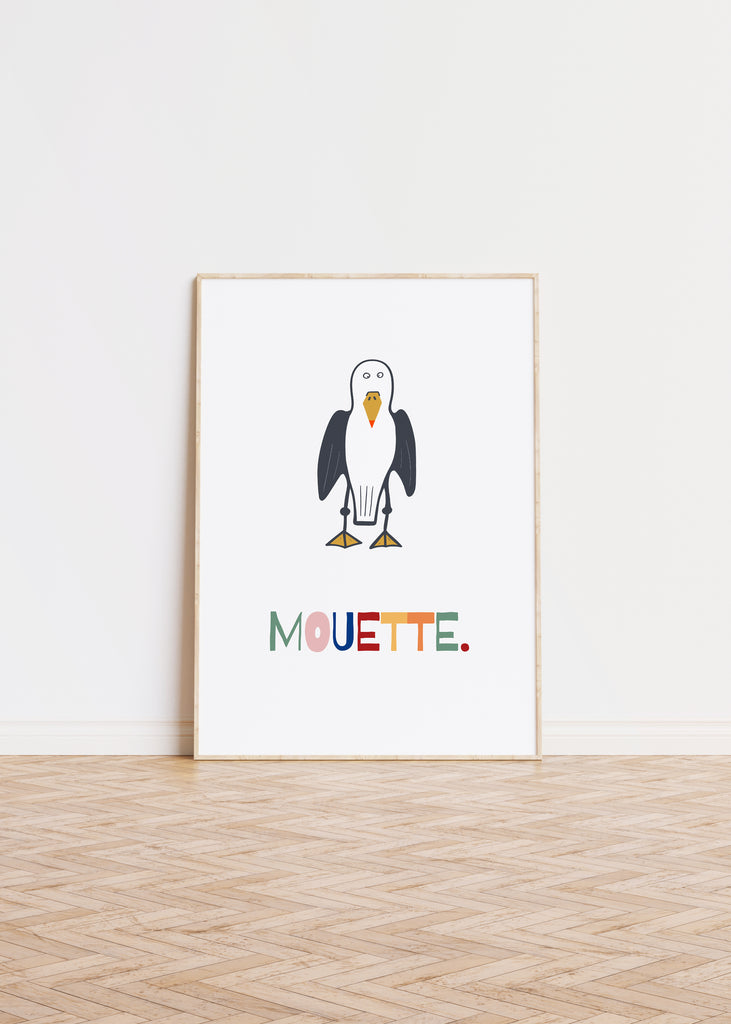 Colorful Mouette Poster