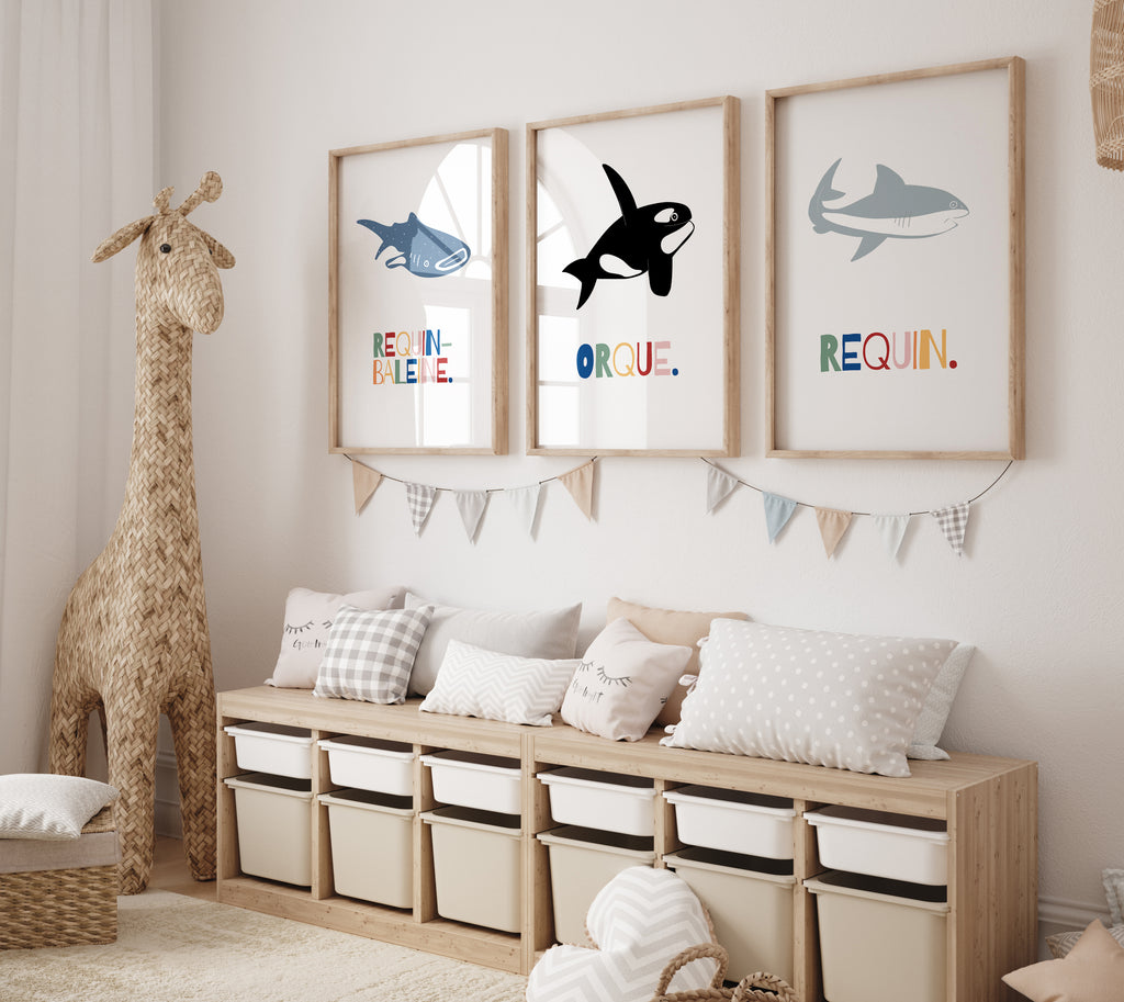 Shark Printed Poster