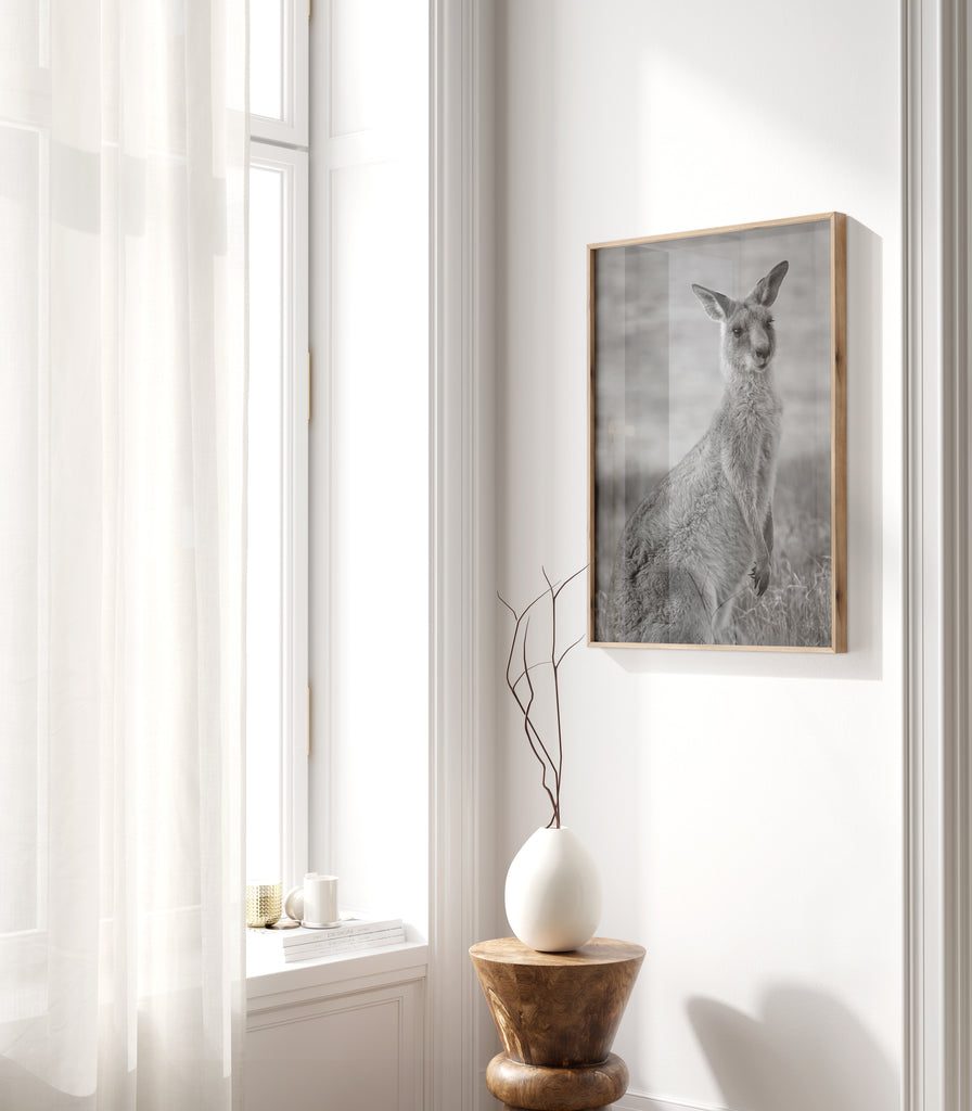 Kangaroo Print Wall Poster