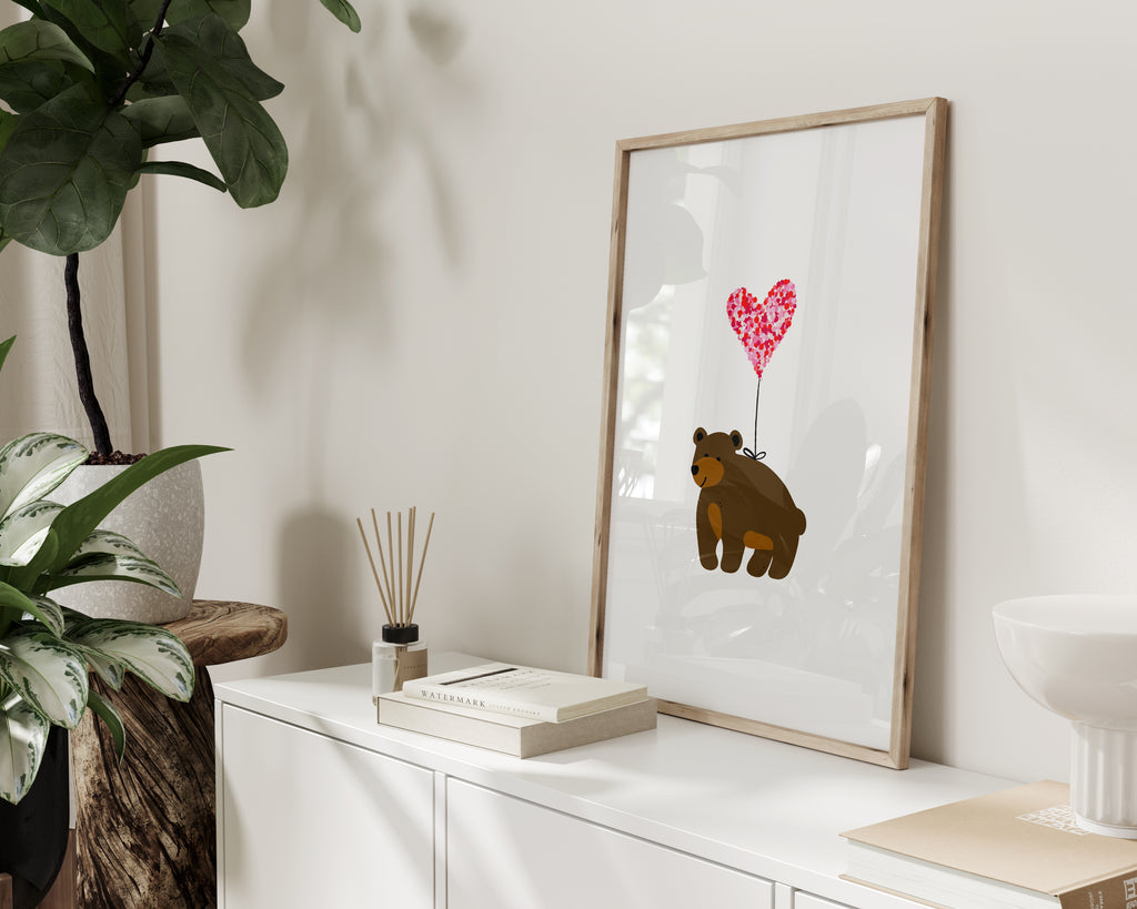 Bear with Heart Poster