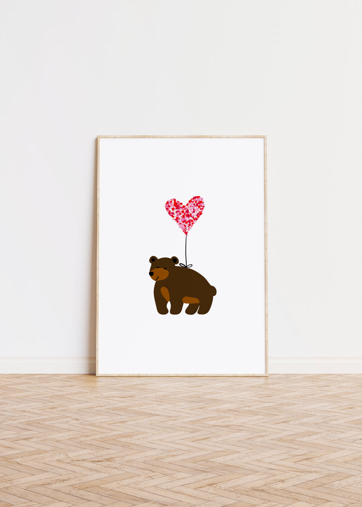 Bear with Heart Poster